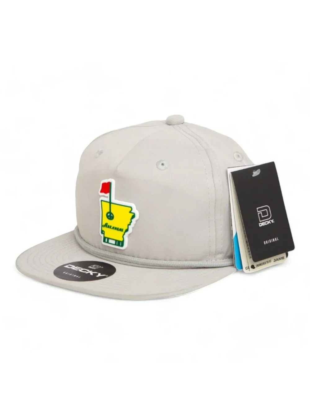 Arkansas Masters Golf 3D Classic Rope Hat- Grey